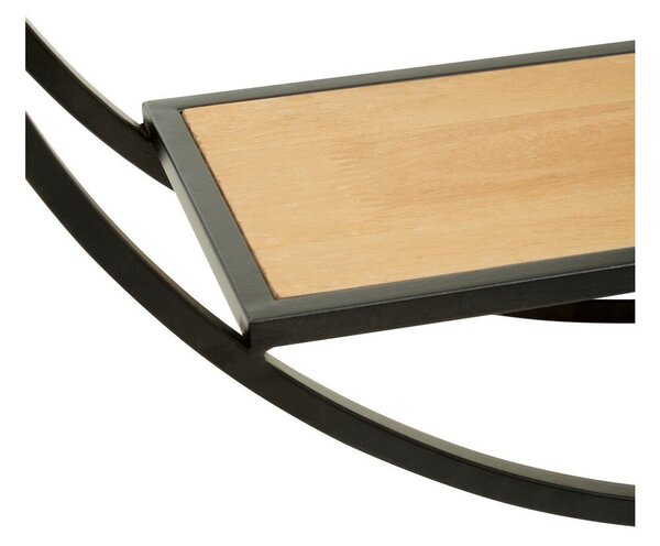 Raft negru/în culoare naturală etajat din metal 61 cm Mataram – Premier Housewares