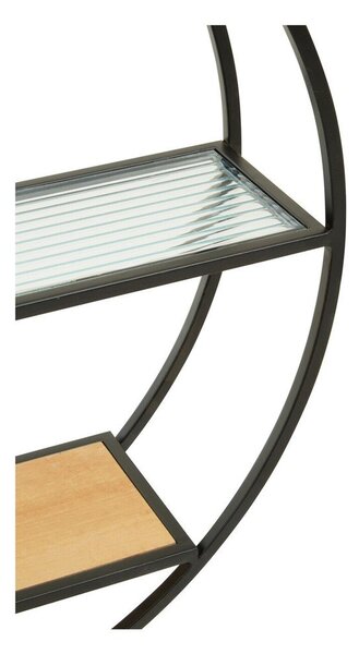 Raft negru/în culoare naturală etajat din metal 61 cm Mataram – Premier Housewares