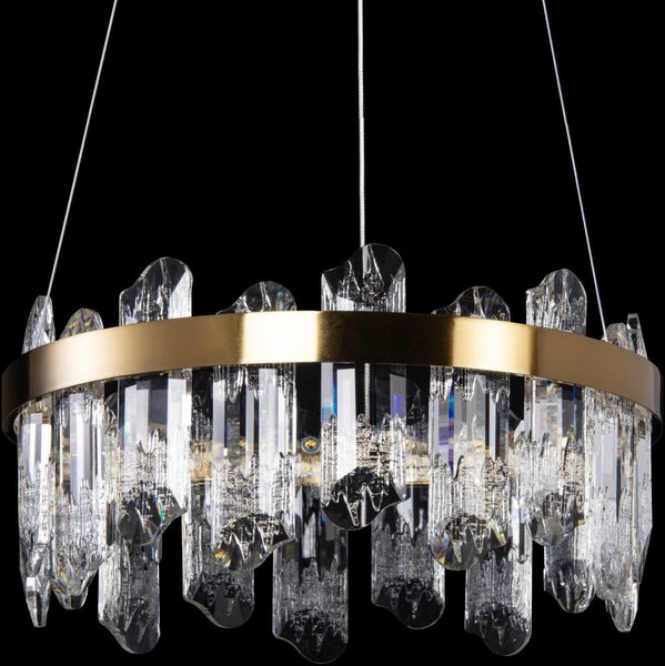 Lustră LED pe cablu LED/50W/230V d. 40 cm auriu