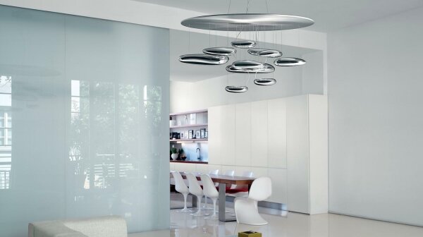 Lustră LED dimabilă pe cablu Artemide 1367110A MERCURY LED/58W/230V 3000K