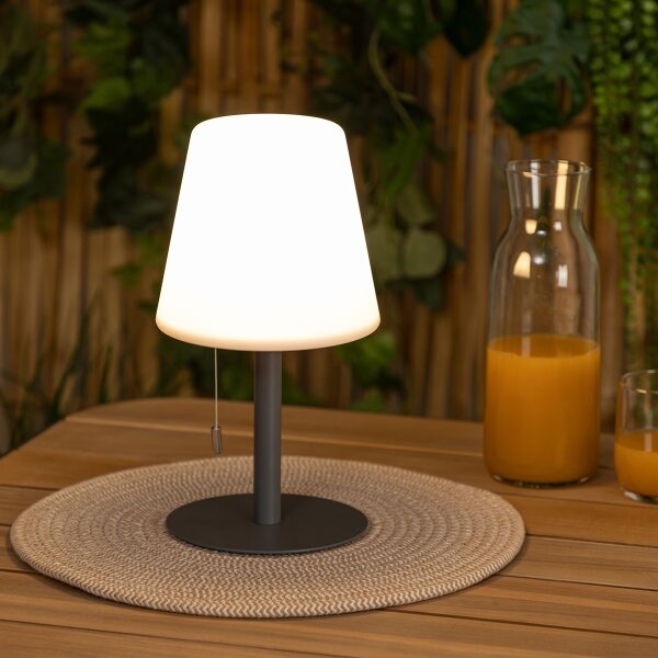 Lampă LED RGBW reîncărcabilă de masă de exterior Atmosphera ZACK LED/3,7V IP44 negru