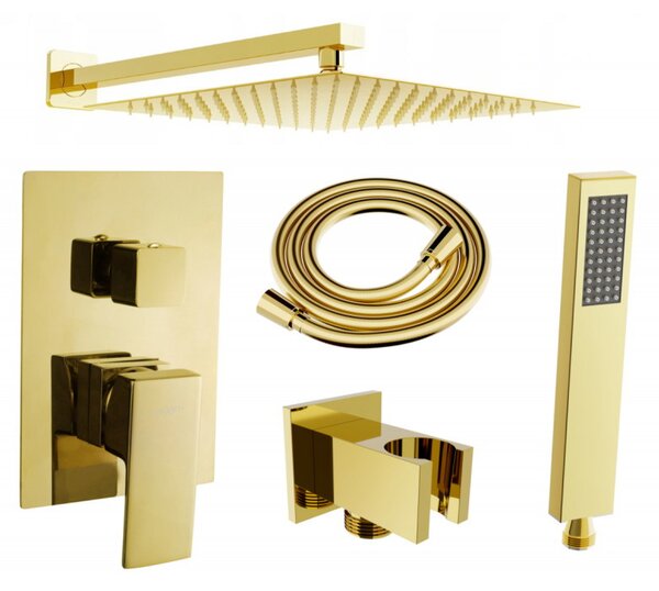Set de duș ascuns Mexen Uno DR02, auriu, 71435DR02-50