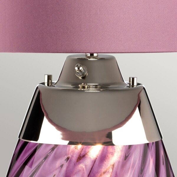 Lampă LED de masă Elstead LENA-TL-L-PLUM LENA 1xE27/40W/230V 74 cm roz