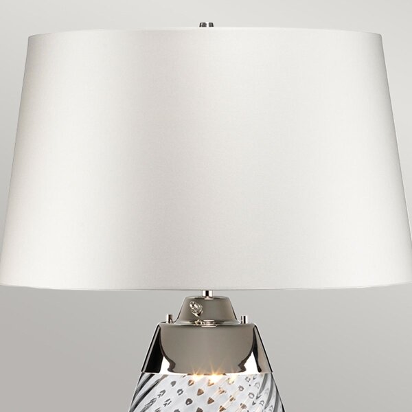 Lampă LED de masă Elstead LENA-TL-L-SMOKE-OWSS LENA 1xE27/40W/230V 74 cm alb
