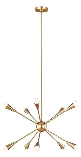 Lustră LED pe tijă Feiss FE-JAX10-BB JAX 10xG9/3W/230V auriu