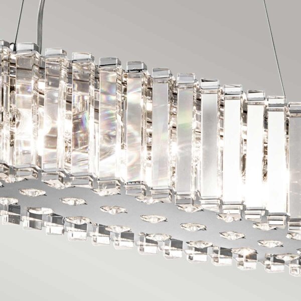 Lustră LED pentru baie Kichler KL-CRYSTAL-SKYE-ISLE CRYSTAL SKYE 8xG9/3W/230V IP44