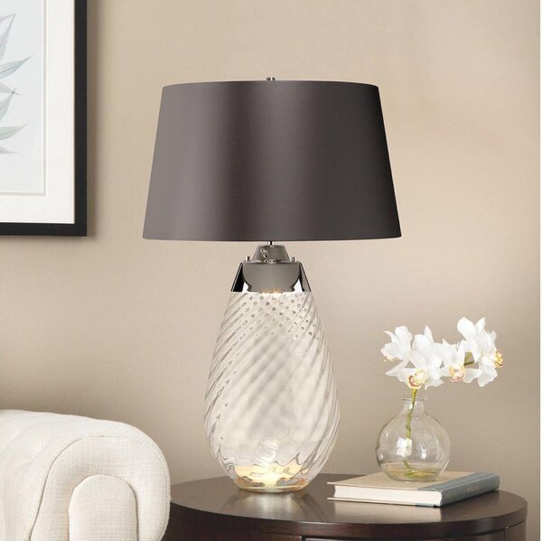 Lampă LED de masă Elstead LENA-TL-L-SMOKE LENA 1xE27/40W/230V 74 cm gri