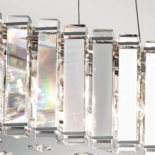 Lustră LED pentru baie Kichler KL-CRYSTAL-SKYE-ISLE CRYSTAL SKYE 8xG9/3W/230V IP44