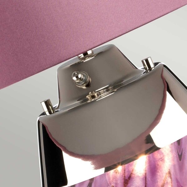 Lampă LED de masă Elstead LENA-TL-S-PLUM LENA 1xE27/60W/230V + 1xGU10/7W roz