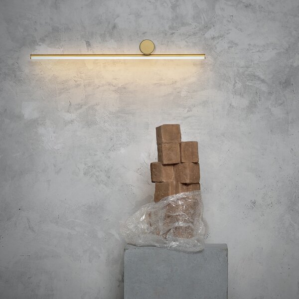 FLOS Coordinates W1 aplică LED, crem, reglabil, Auriu / Alamă, Hol, Metal, Design