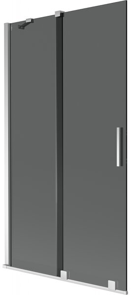 Mexen Velar, paravan de baie glisant cu 2 aripi 100 x 150 cm, sticlă gri 8 mm, crom, 896-100-000-41-01