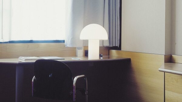 Lampă de masă Artemide A006300 ONFALE 1xE14/5W/230V + 1xE27/13W alb