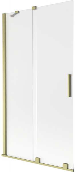 Mexen Velar, paravan de baie glisant cu 2 aripi 100 x 150 cm, sticlă mată 8 mm, auriu mat, 896-100-000-31-55