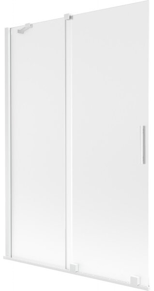 Mexen Velar, paravan de baie glisant cu 2 aripi 120 x 150 cm, sticlă mată 8 mm, alb mat, 896-120-000-31-20
