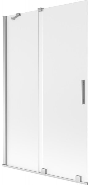 Mexen Velar, paravan de baie glisant cu 2 aripi 110 x 150 cm, sticlă mată 8 mm, crom, 896-110-000-31-01