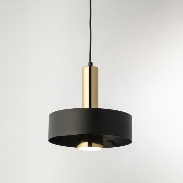 Lustră pe cablu RIF LUX 1xGX53/12W/230V d. 25 cm negru/auriu