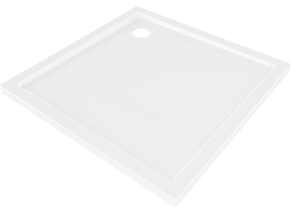 Cădiță de duș pătrată Mexen Flow Slim 70 x 70 cm, alb lucios, 46S107070