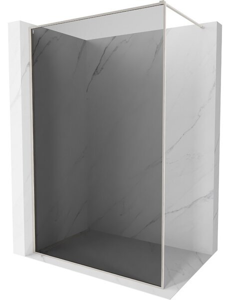 Mexen, Perete de duș Mexen Kioto-XF cu ramă 60 x 202 cm, grafit 10 mm, nichel mat - 800-060-104-97-40-X