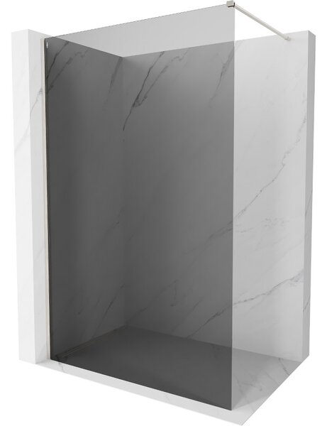 Mexen, Perete de duș Mexen Kioto-X 50 x 200 cm, grafit 10 mm, nichel mat - 800-050-101-97-40-X