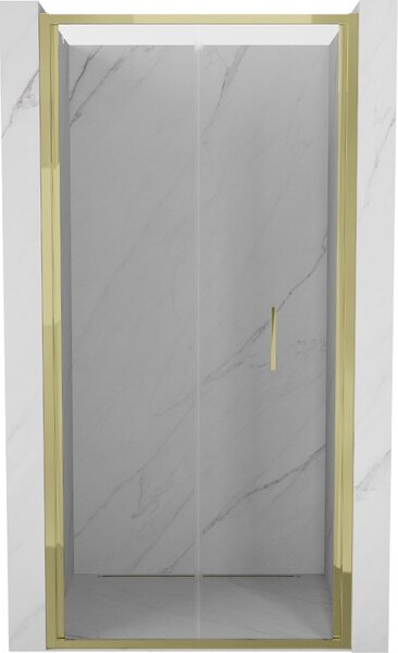 Mexen Exo, ușă de duș pliabilă 60 cm, sticlă transparentă, aurie, 816-060-000-50-00