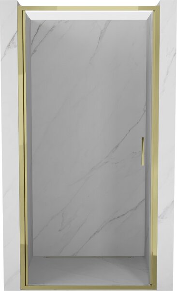 Mexen Exo, ușă de duș cu balamale 60 cm, sticlă transparentă, auriu, 817-060-000-50-00