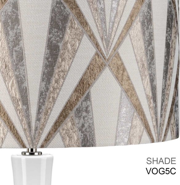 Lampă de masă Elstead MILO-PN-TL-VOGSC MILO 1xE27/60W/230V gri/maro
