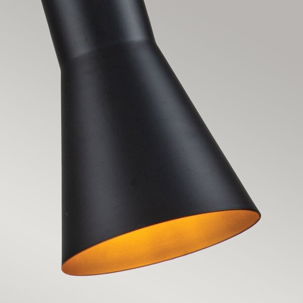 Lustră pe cablu Elstead ETOILE-P-S-MB ETOILE 1xE27/60W/230V d. 13,3 cm negru