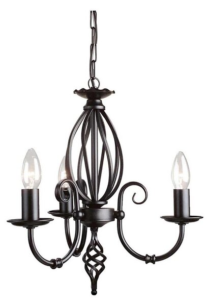 Lustră pe lanț Elstead ART3-BLACK ARTISAN 3xE14/60W/230V