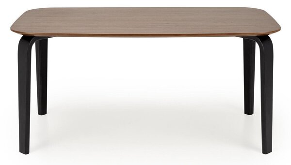 Masă Houston 1749Nuc, Negru, 8x9x16cm, Furnir din lemn natural, MDF, Lemn