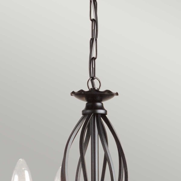 Lustră pe lanț Elstead ART3-BLACK ARTISAN 3xE14/60W/230V