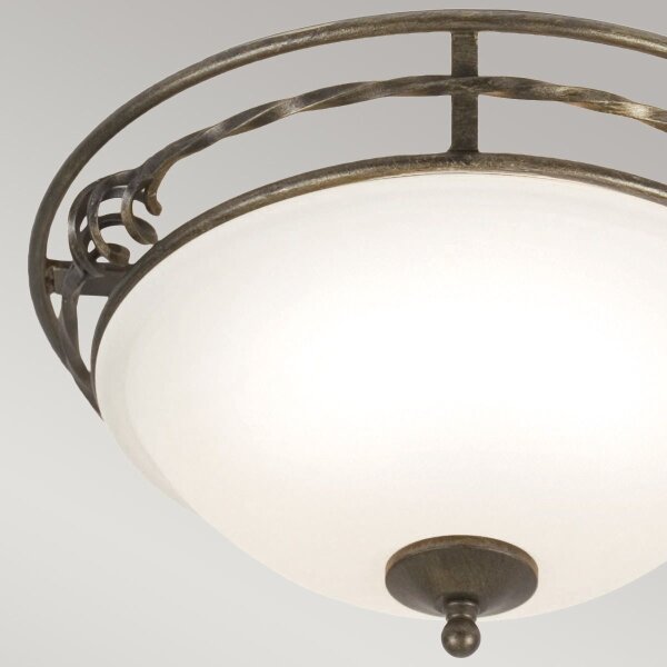 Plafonieră Elstead PB-F-A-BLK-GOLD PEMBROKE 2xE27/60W/230V