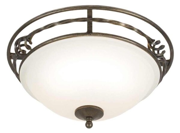 Plafonieră Elstead PB-F-A-BLK-GOLD PEMBROKE 2xE27/60W/230V
