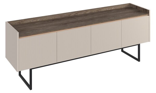 Comodă TV Elbtei 104Stejar închis, Bej, 17x6x4cm