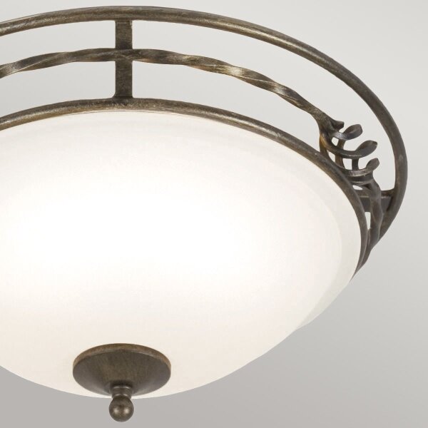 Plafonieră Elstead PB-F-A-BLK-GOLD PEMBROKE 2xE27/60W/230V