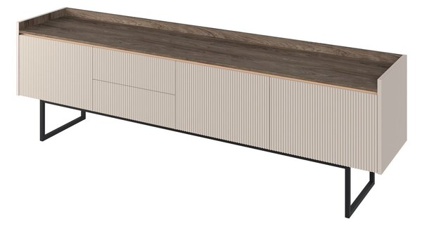 Comodă TV Elbtei 105Stejar închis, Bej, 19x6x4cm
