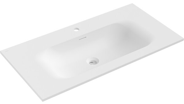 Mexen Vela, lavoar încorporat 91 x 46,5 cm, alb mat, 25239001