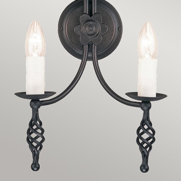 Aplică Elstead BY2-BLACK BELFRY 2xE14/60W/230V