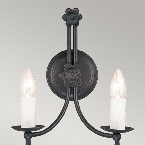 Aplică Elstead BY2-BLACK BELFRY 2xE14/60W/230V