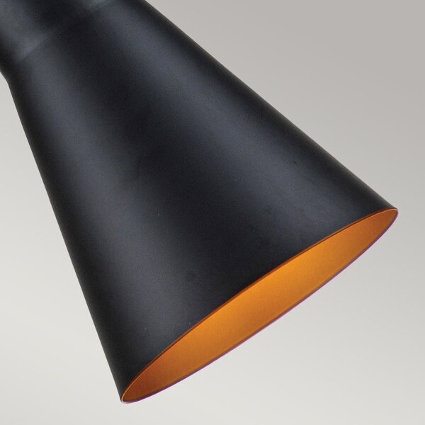 Lustră pe cablu Elstead ETOILE-P-M-MB ETOILE 1xE27/60W/230V d. 17,8 cm negru