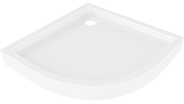 Cădiță de duș Mexen Flow+ rotundă 80 x 80 cm, alb lucios, 46Q108080H