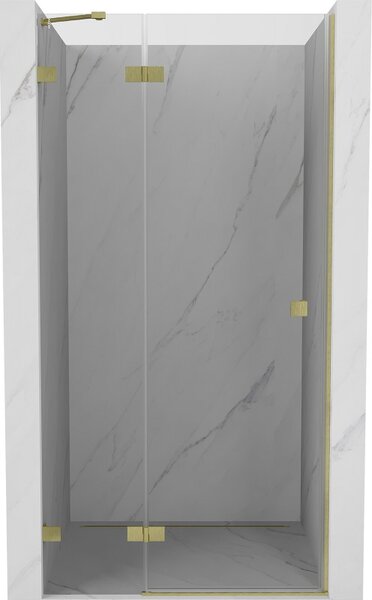 Mexen, Ușă de duș cu balamale pe stânga Mexen Lunar 70 cm, transparentă, auriu periat - 834-070-000-55-00-L