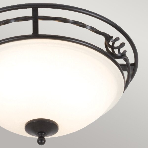 Plafonieră Elstead PB-F-A-BLACK PEMBROKE 2xE27/60W/230V