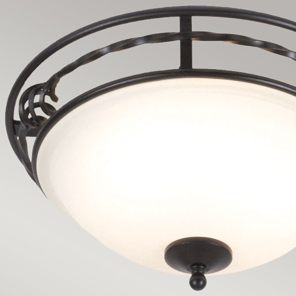 Plafonieră Elstead PB-F-A-BLACK PEMBROKE 2xE27/60W/230V