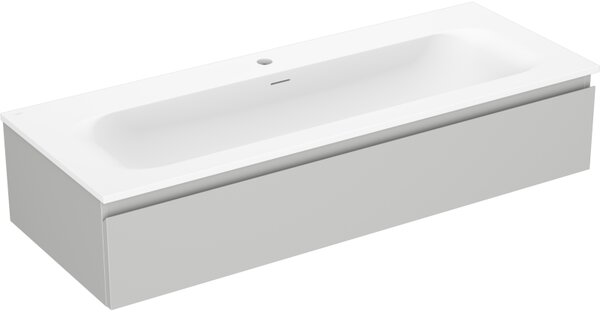 Mexen Orio, mobilier baie 120 cm cu lavoar Vela, 1 sertar, gri mat/alb mat, 91A10-12023-1-BF62-W23M01