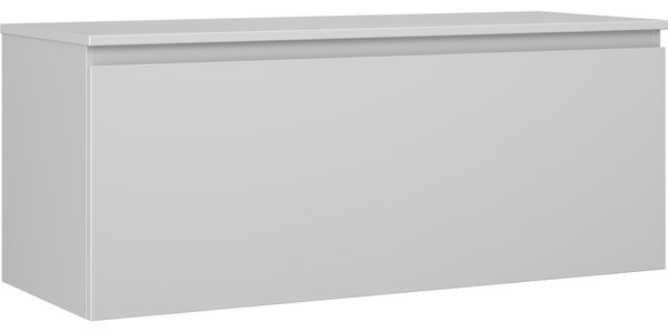 Mexen Orio, mobilier de baie 120 cm cu blat, 1 sertar, gri mat, 91A10-12047-1-BFC62
