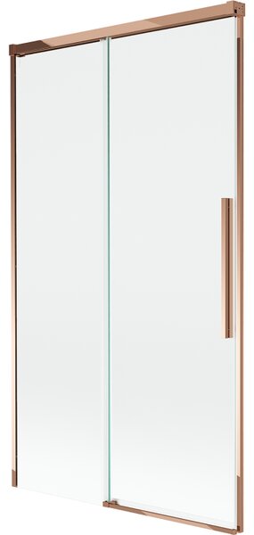 Mexen Rox, paravan de baie glisant cu 2 aripi 100 x 150 cm, sticlă transparentă de 8 mm, profil auriu-roz, 8C9-100-001-60-00