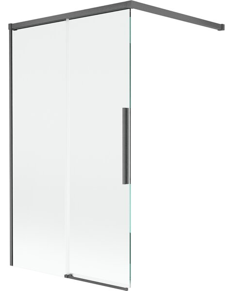 Mexen Rox, paravan de baie glisant cu 2 aripi 100 x 150 cm, sticlă transparentă de 8 mm, profil grafit periat, 8C9-100-003-66-00