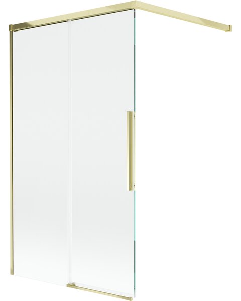 Mexen Rox, paravan de baie glisant cu 2 aripi 100 x 150 cm, sticlă transparentă de 8 mm, profil auriu strălucitor, 8C9-100-003-50-00
