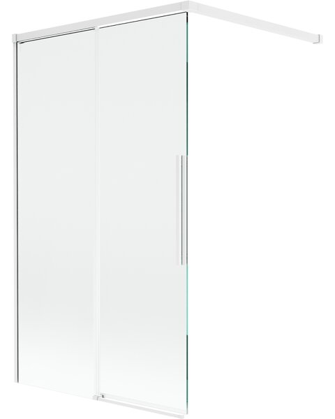 Mexen Rox, paravan de baie glisant cu 2 aripi 100 x 150 cm, sticlă transparentă de 8 mm, profil alb, 8C9-100-003-20-00