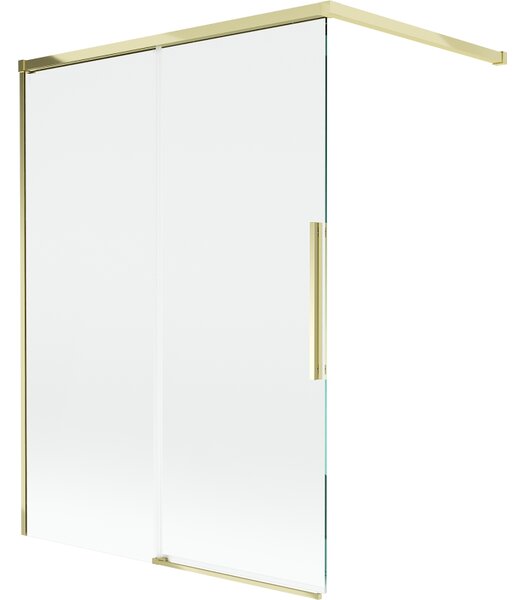 Mexen Rox, paravan de baie glisant cu 2 aripi 120 x 150 cm, sticlă transparentă de 8 mm, profil auriu lucios, 8C9-120-003-50-00